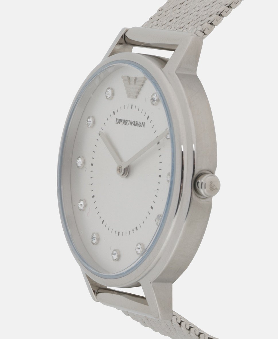 Emporio Armani hodinky Stříbrná 2