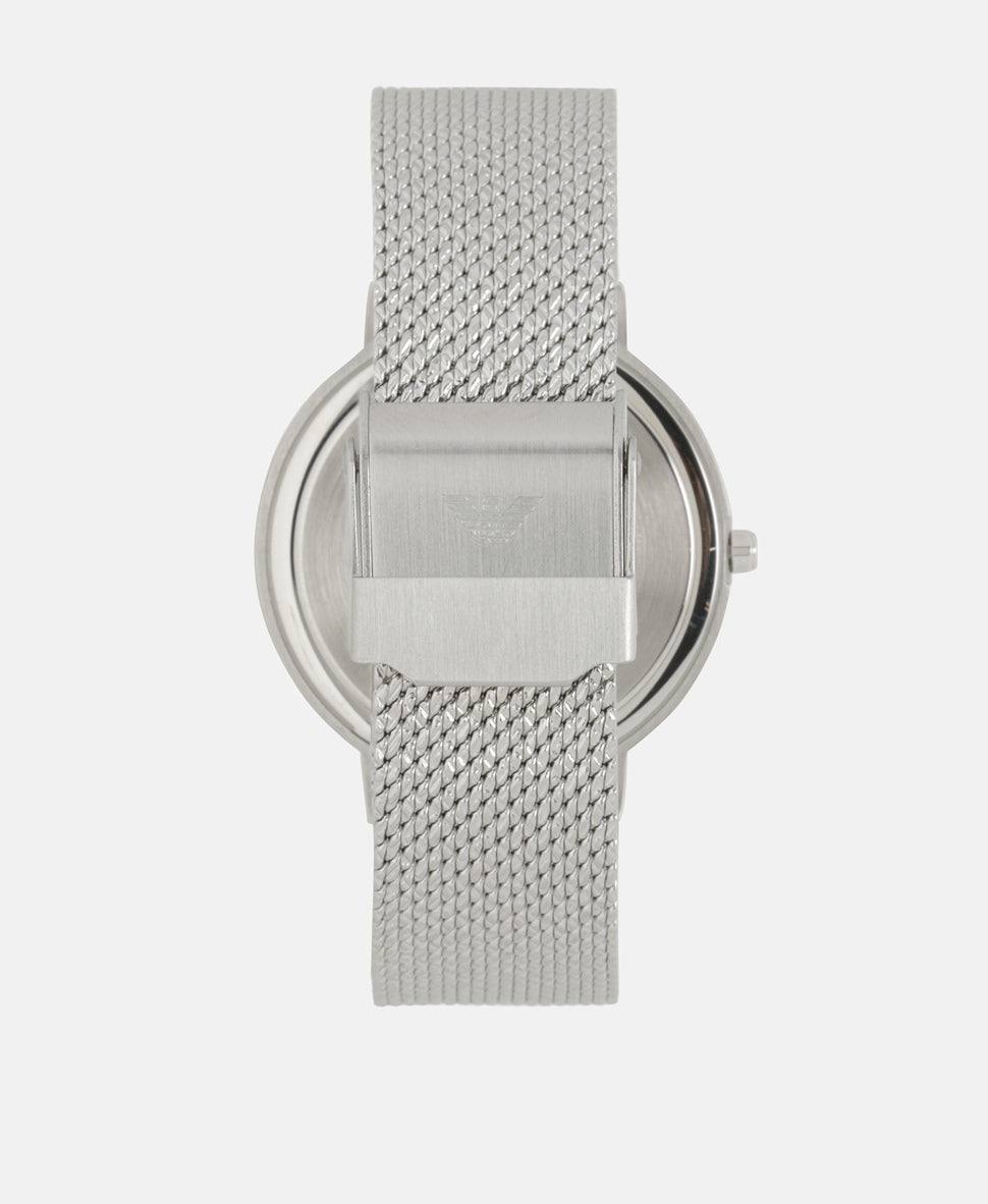 Emporio Armani hodinky Stříbrná 3