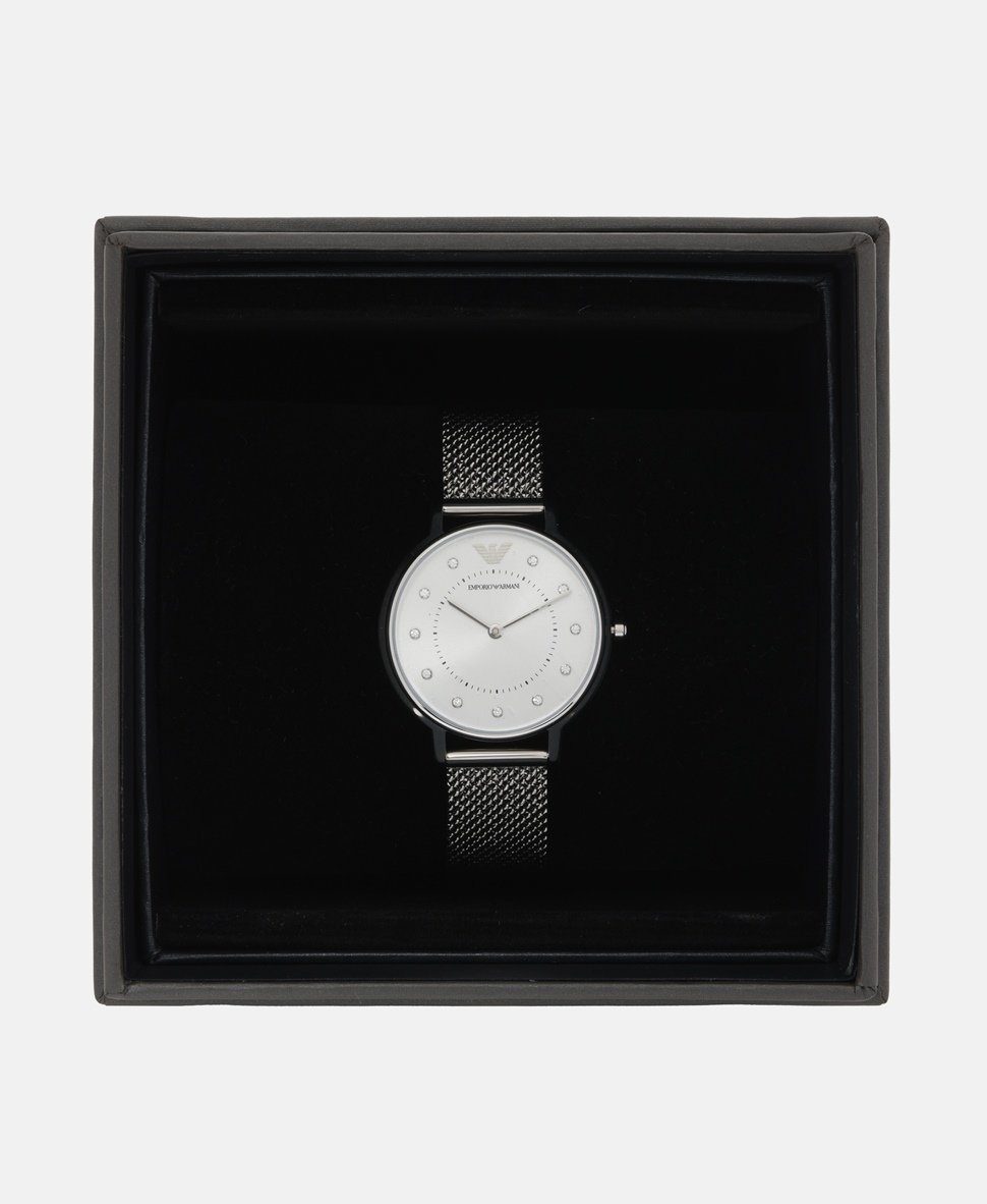 Emporio Armani hodinky Stříbrná 4