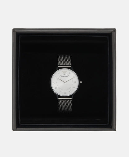 Emporio Armani hodinky Stříbrná 4