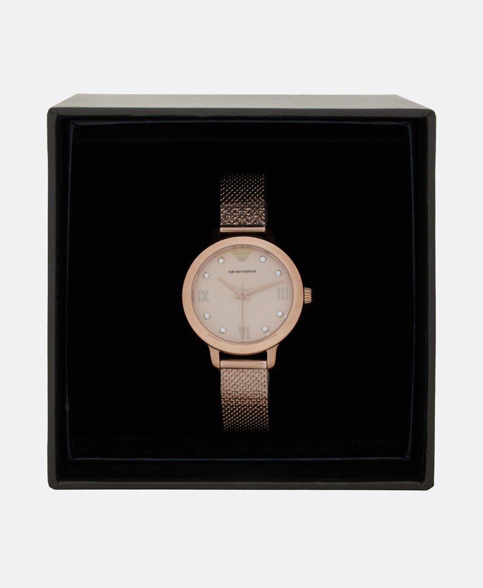 Emporio Armani hodinky Růžově zlatá 4