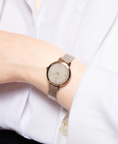 Emporio Armani hodinky Růžově zlatá 5