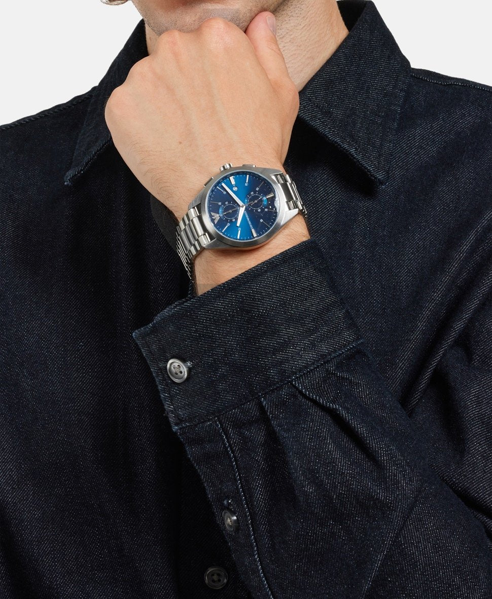 Emporio Armani hodinky Stříbrná 5