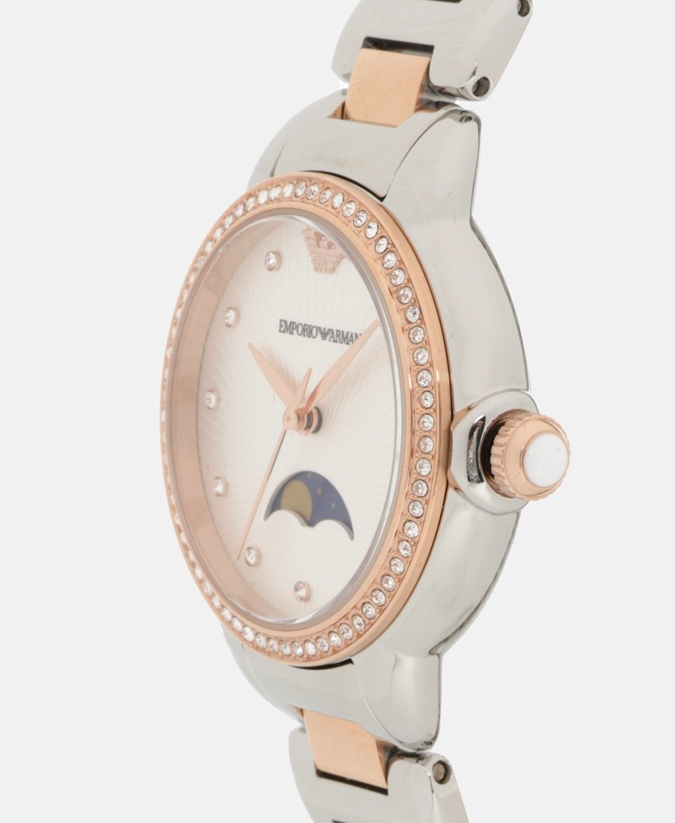Emporio Armani hodinky Stříbrná 2