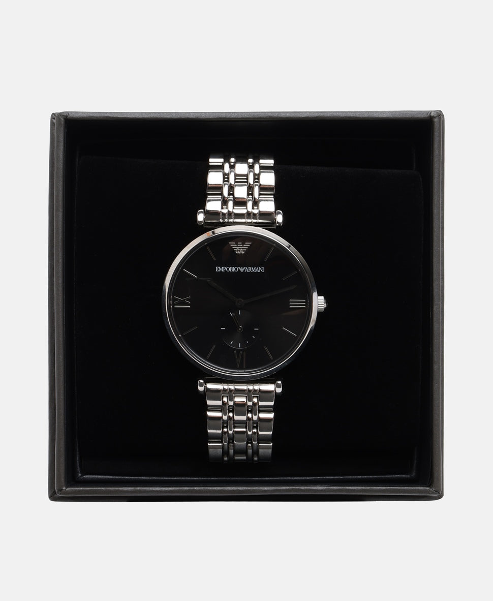 Emporio Armani hodinky Stříbrná 4