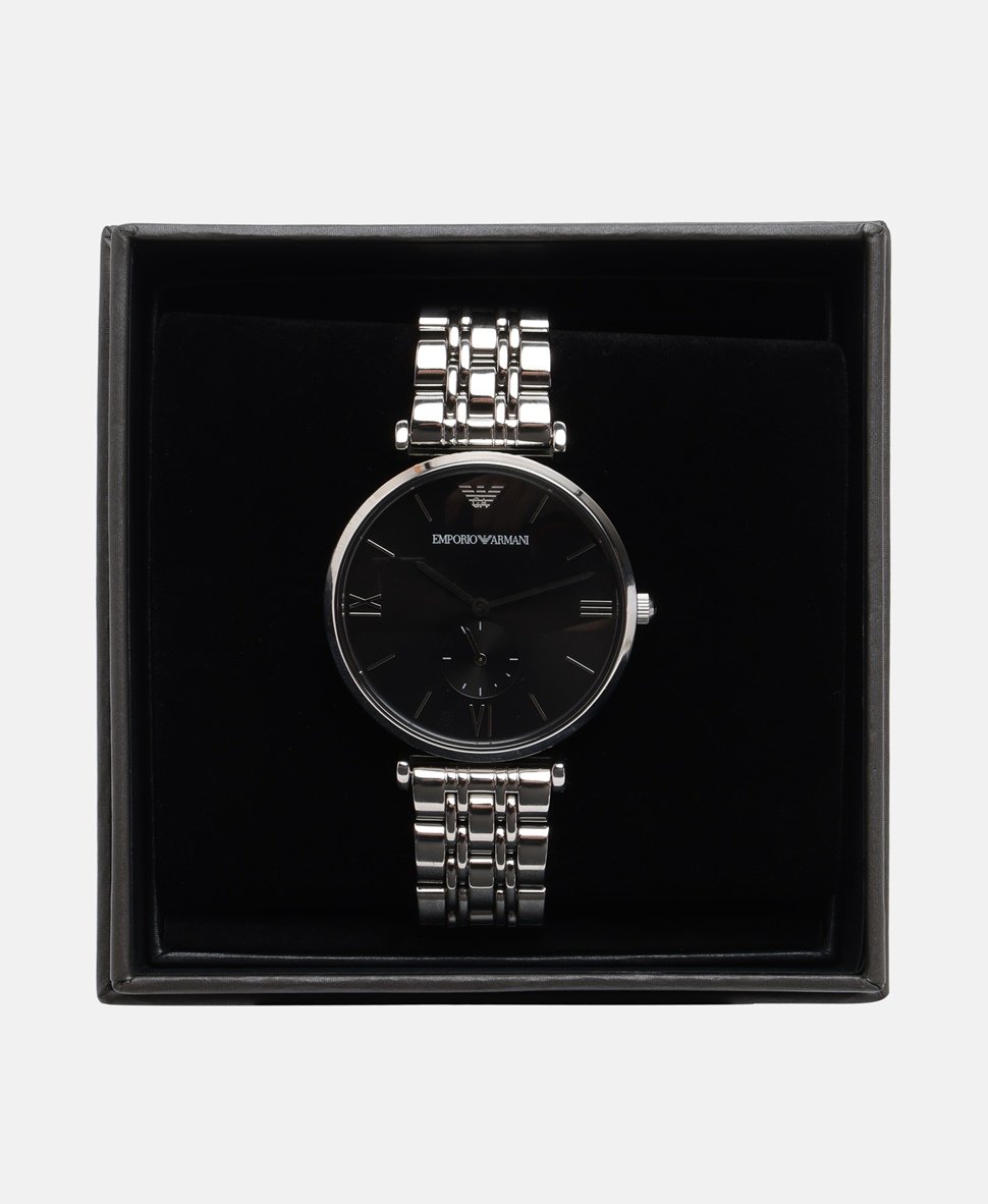 Emporio Armani hodinky Stříbrná 4