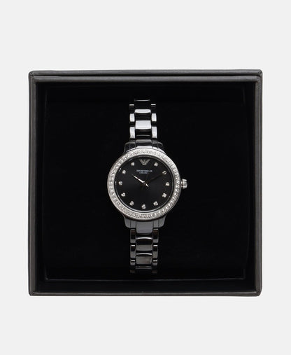 Emporio Armani hodinky Černá 4
