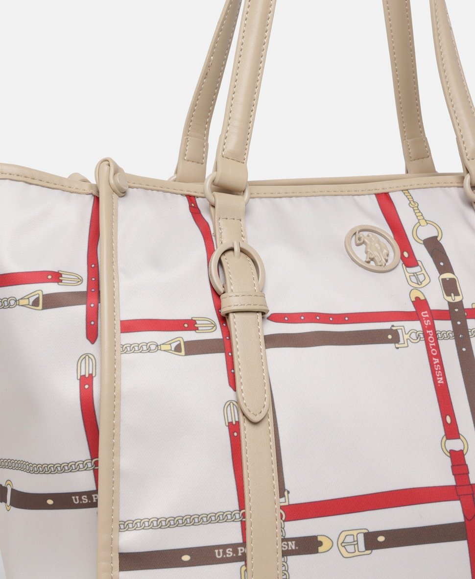U.S. Polo Assn. kabelka tote Béžová 2
