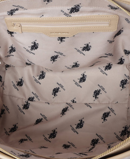 U.S. Polo Assn. kabelka tote Béžová 3