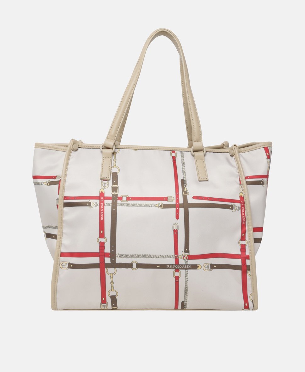 U.S. Polo Assn. kabelka tote Béžová 4