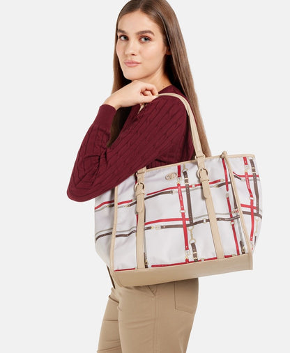 U.S. Polo Assn. kabelka tote Béžová 5