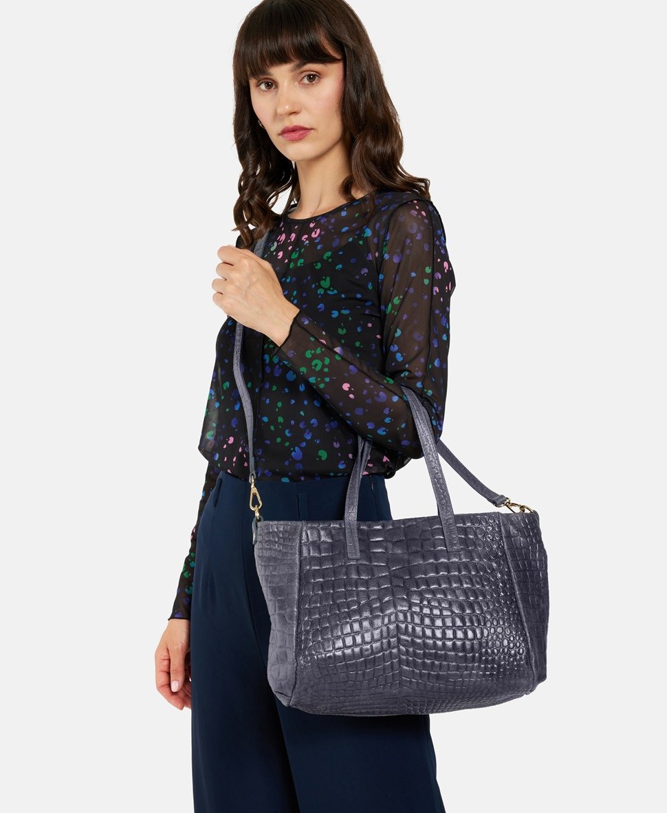 Santini Firenze kabelka shopper Šedá 5