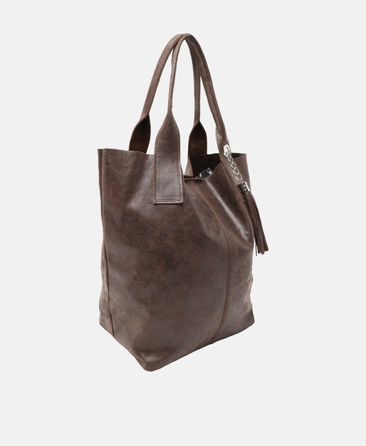 Santini Firenze kabelka shopper Tmavě hnědá 1
