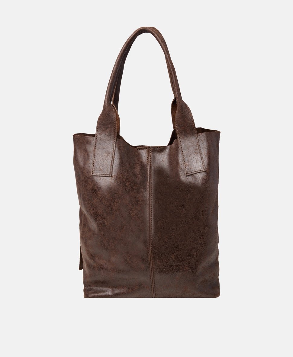 Santini Firenze kabelka shopper Tmavě hnědá 4