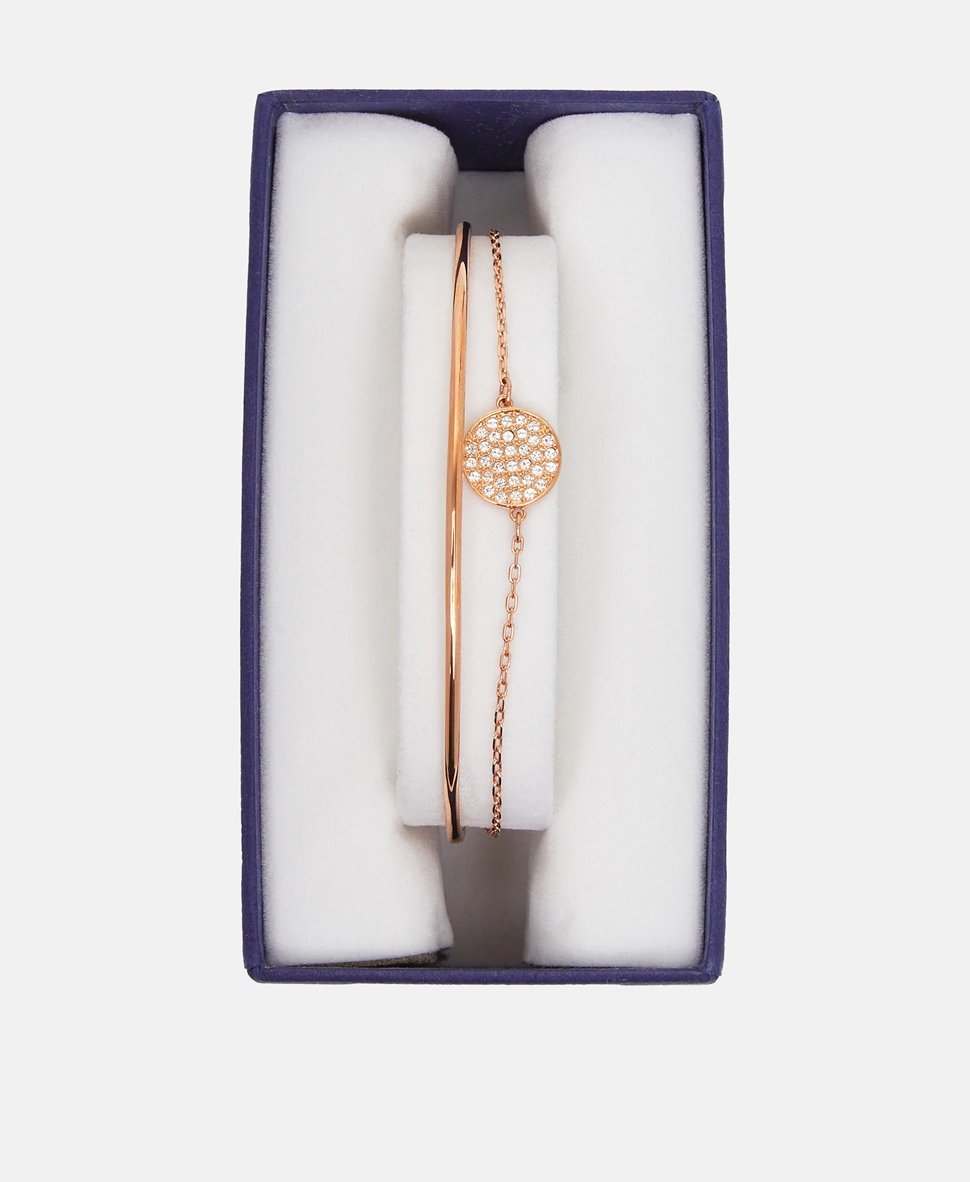 Swarovski náramek Růžově zlatá 3