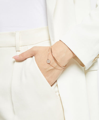Swarovski náramek Růžově zlatá 4