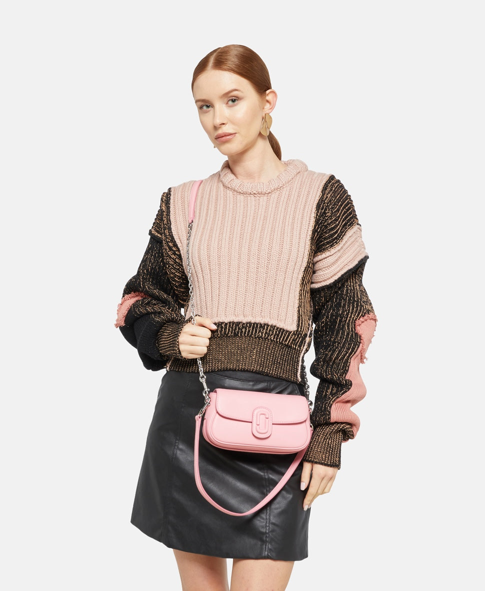 Marc Jacobs Kožená messenger taška Starorůžová 5