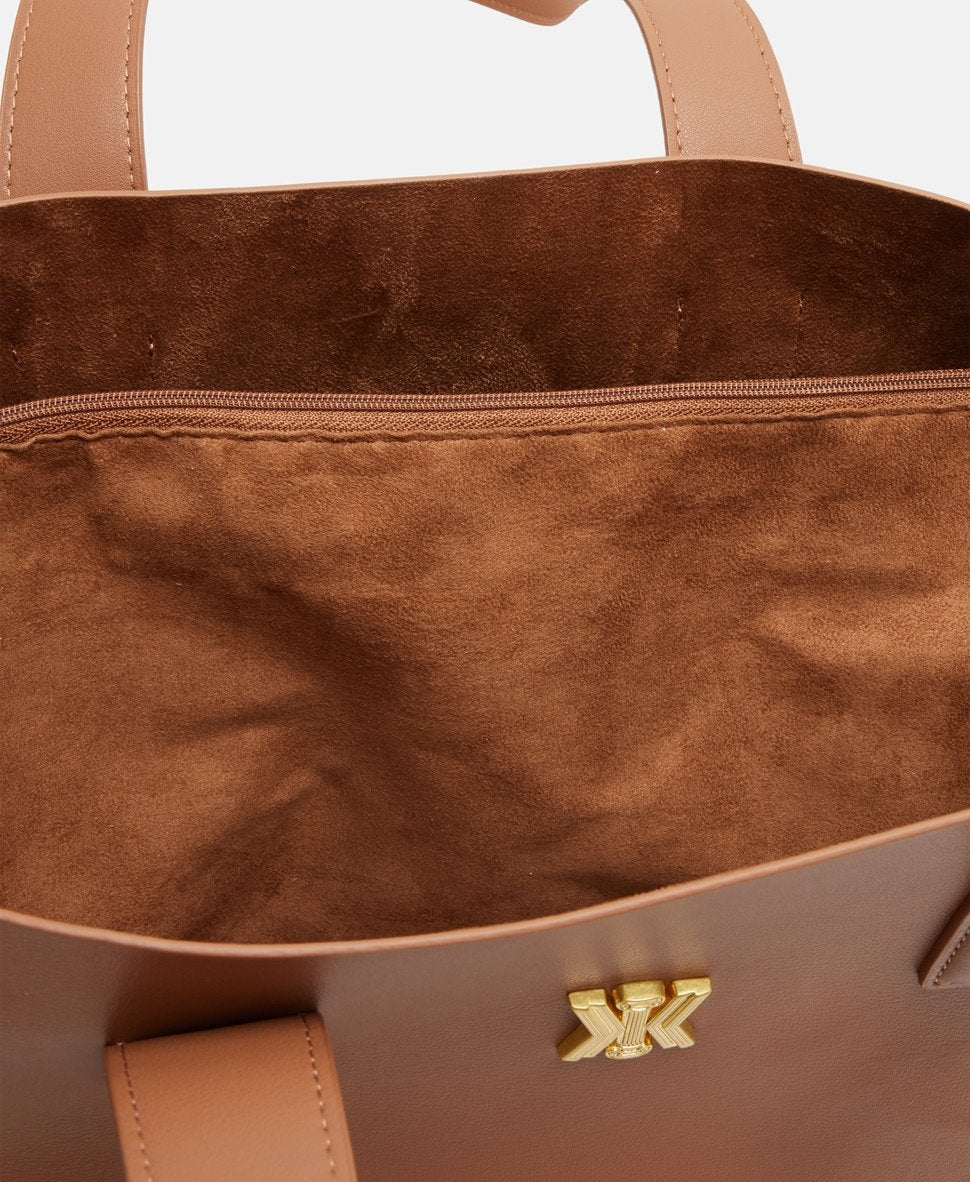 Kassandre kožená kabelka tote Camel 3