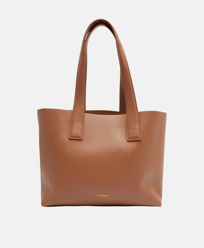 Kassandre kožená kabelka tote Camel 4
