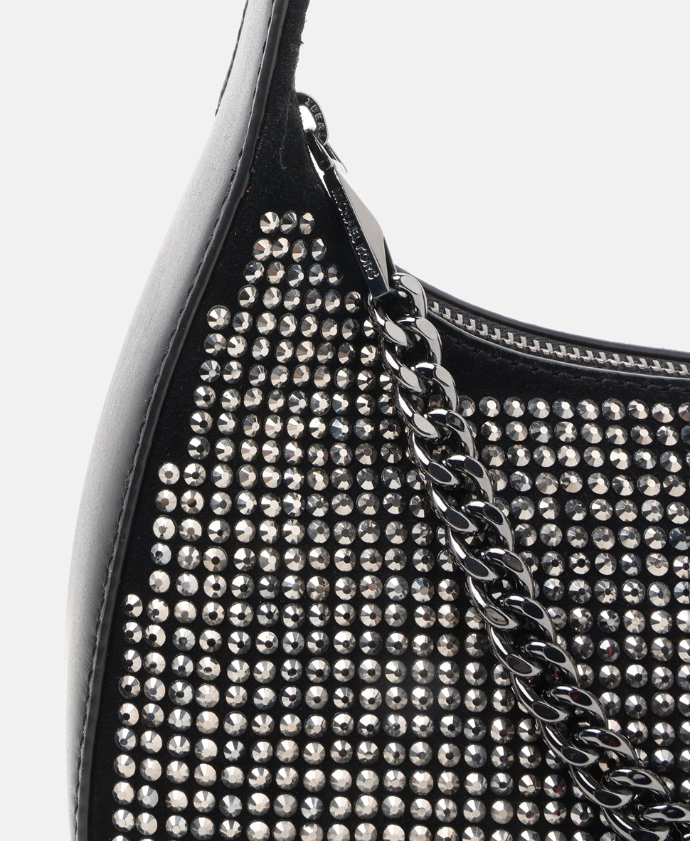 Michael Kors kožená hobo kabelka Černá 2