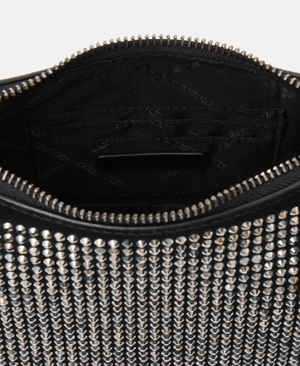 Michael Kors kožená hobo kabelka Černá 3