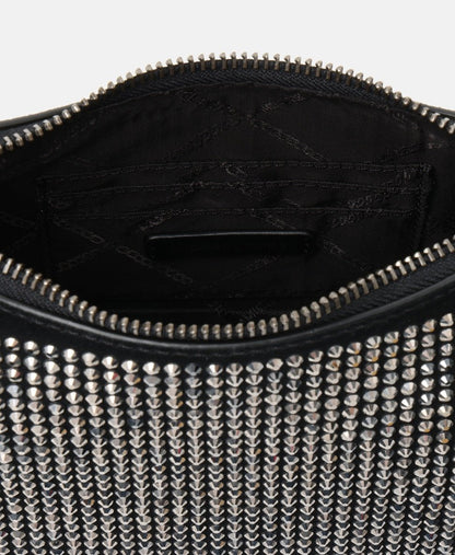 Michael Kors kožená hobo kabelka Černá 3