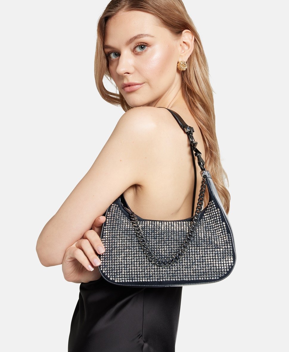 Michael Kors kožená hobo kabelka Černá 5
