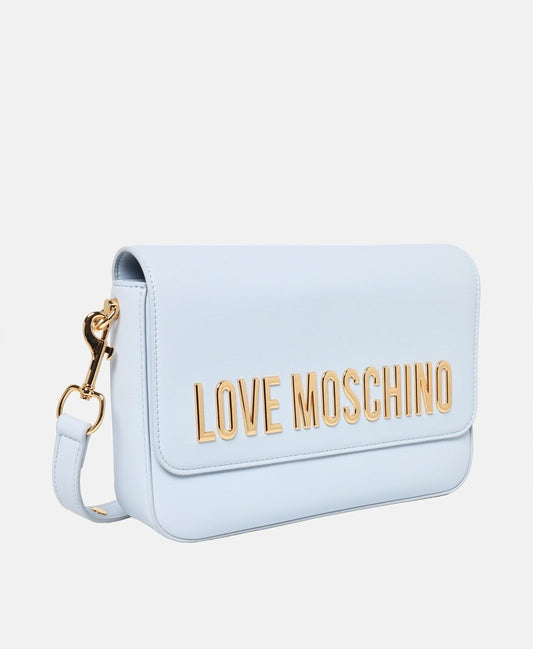 Love Moschino kabelka přes rameno Světle modrá 1