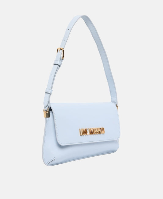 Love Moschino kabelka přes rameno Světle modrá 1
