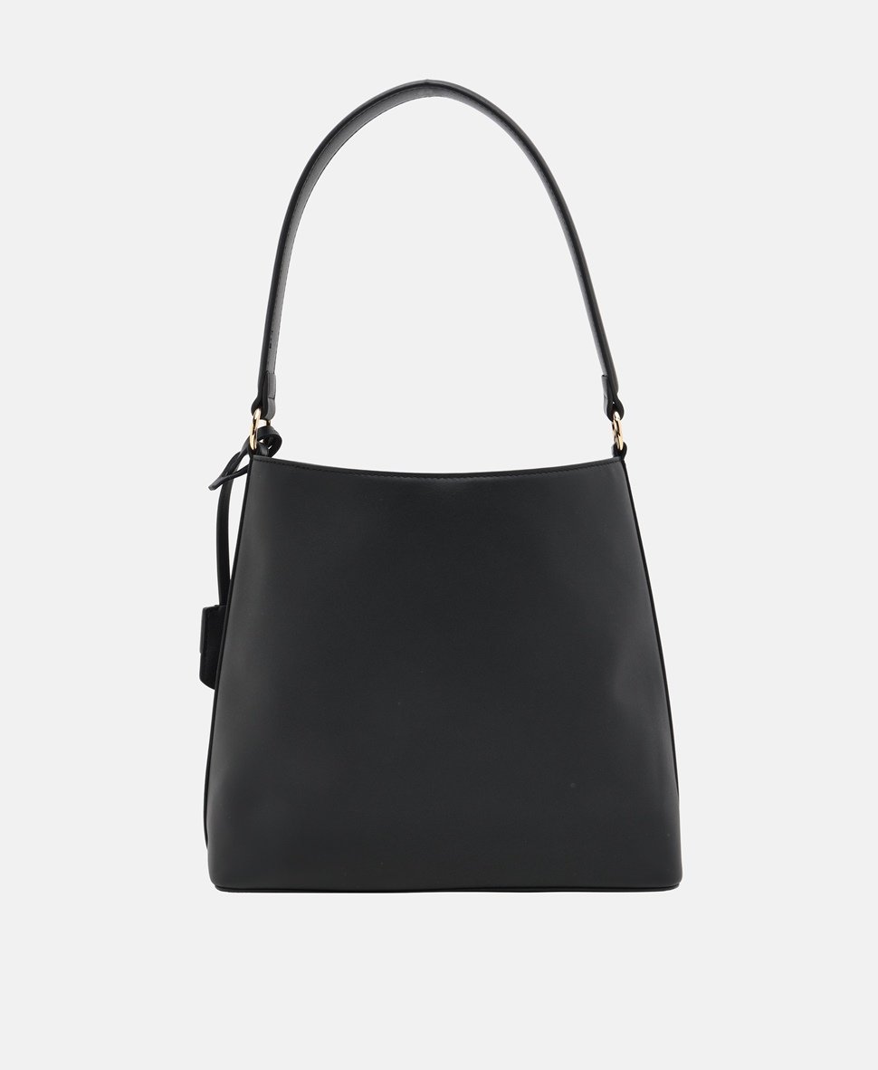 Love Moschino kožená kabelka tote Černá 4