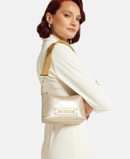 Love Moschino kabelka přes rameno Zlatá 5