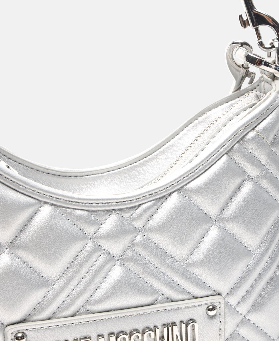 Love Moschino kabelka přes rameno Stříbrná 2