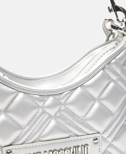 Love Moschino kabelka přes rameno Stříbrná 2