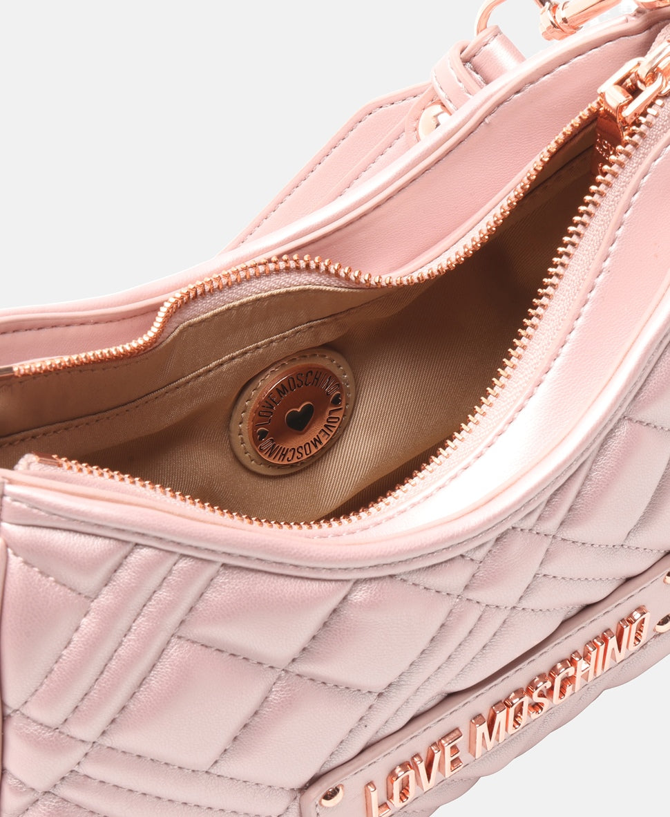 Love Moschino kabelka přes rameno Růžově zlatá 3