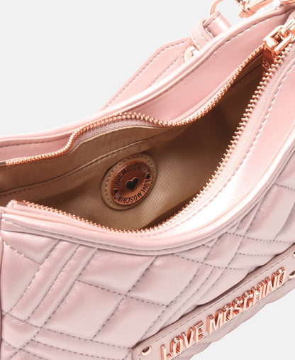 Love Moschino kabelka přes rameno Růžově zlatá 3