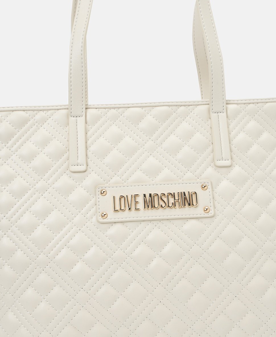 Love Moschino kabelka tote Ecru 2