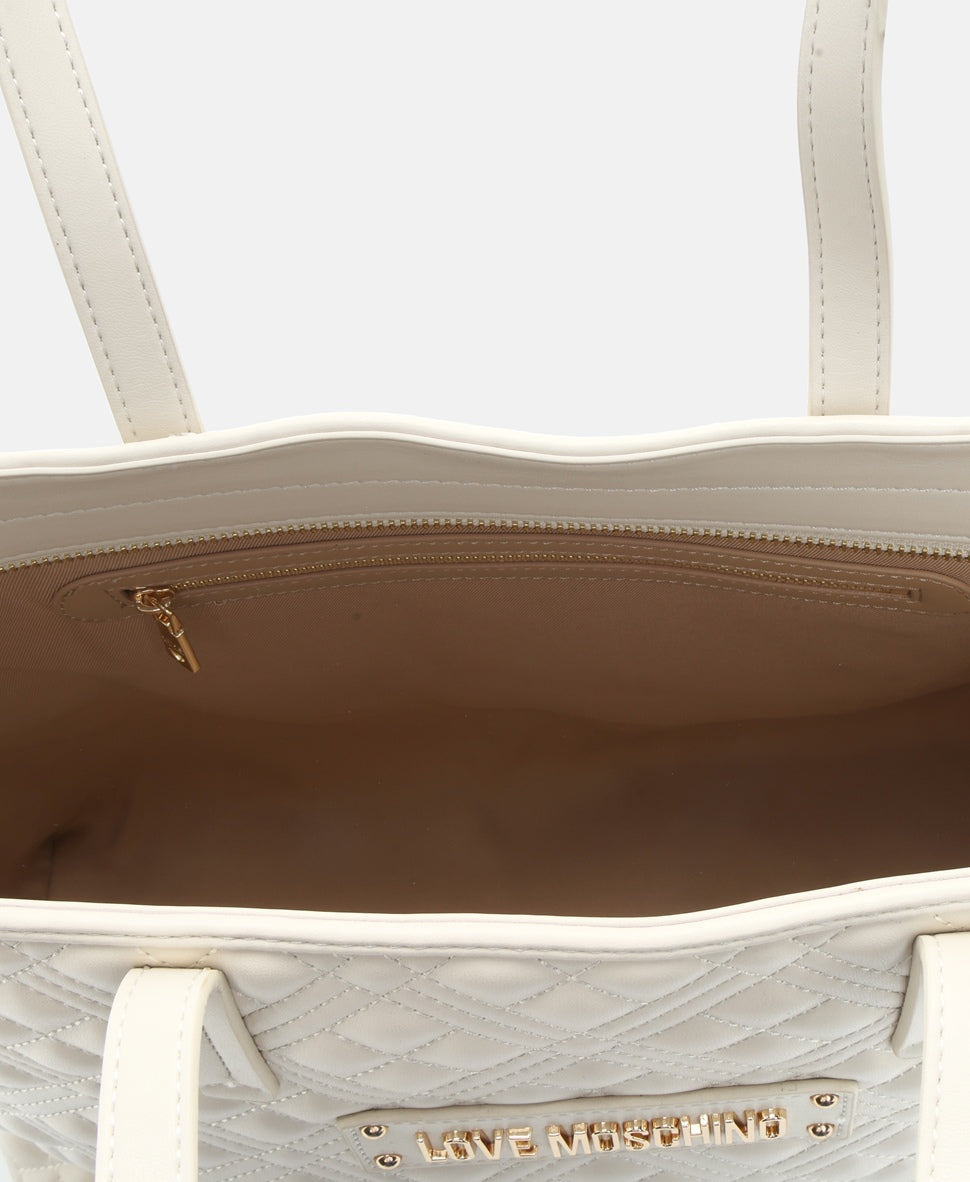 Love Moschino kabelka tote Ecru 3