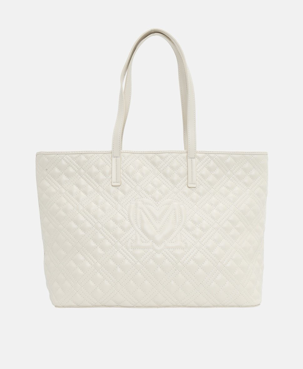Love Moschino kabelka tote Ecru 4