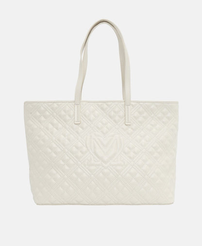 Love Moschino kabelka tote Ecru 4