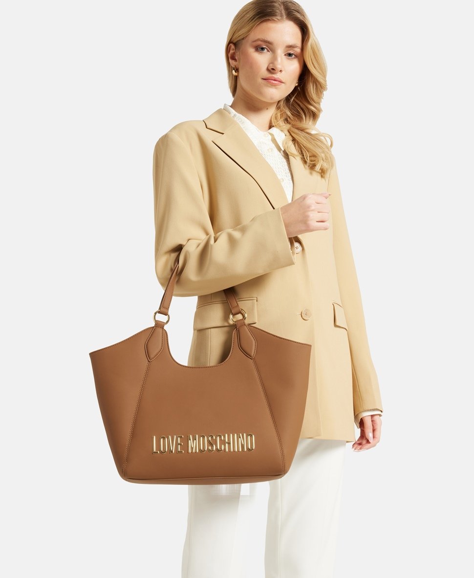 Love Moschino kabelka shopper Camel 5
