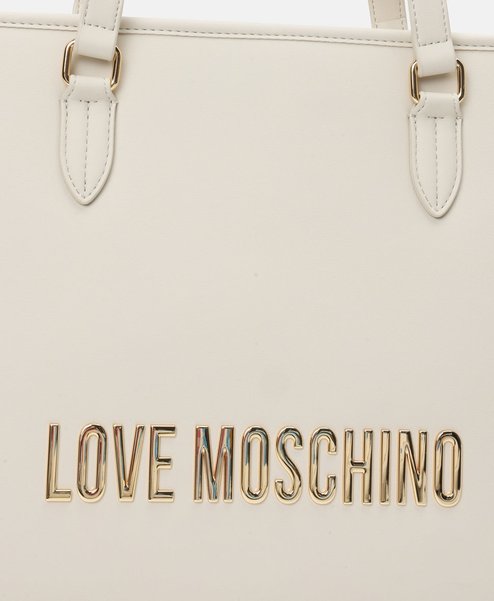 Love Moschino kabelka tote Ecru 2