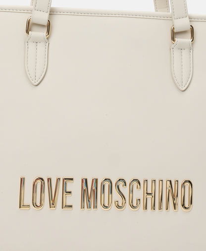 Love Moschino kabelka tote Ecru 2