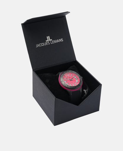Jacques Lemans hodinky Černá 4