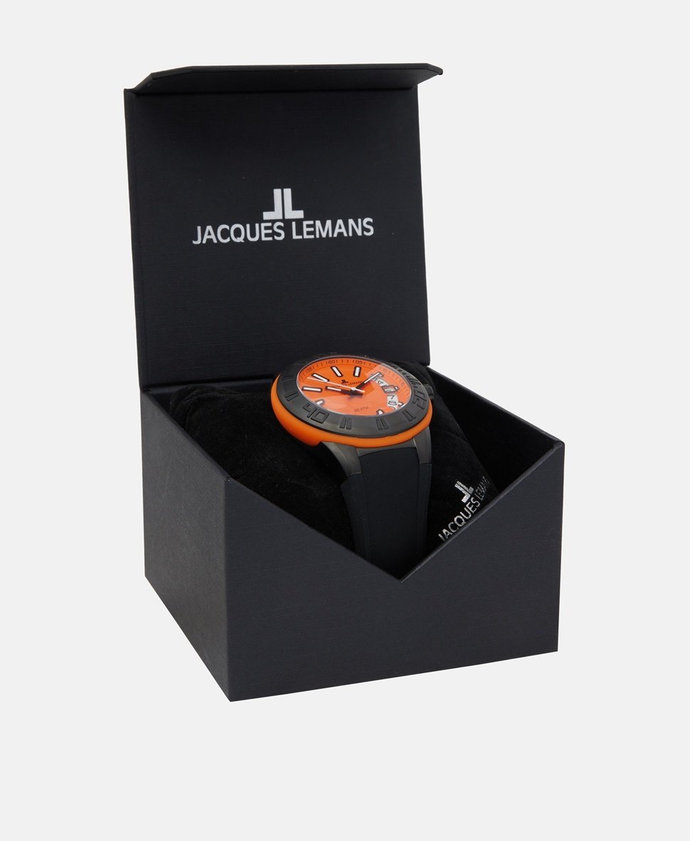 Jacques Lemans hodinky Černá 4