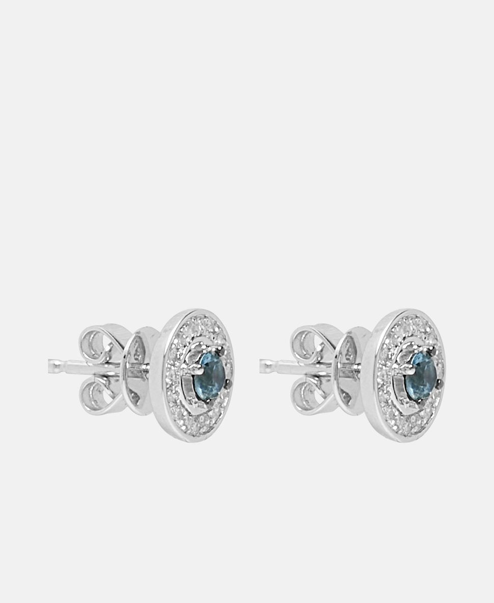 Atelier du Diamant diamantové puzetové náušnice Bílé zlato 1