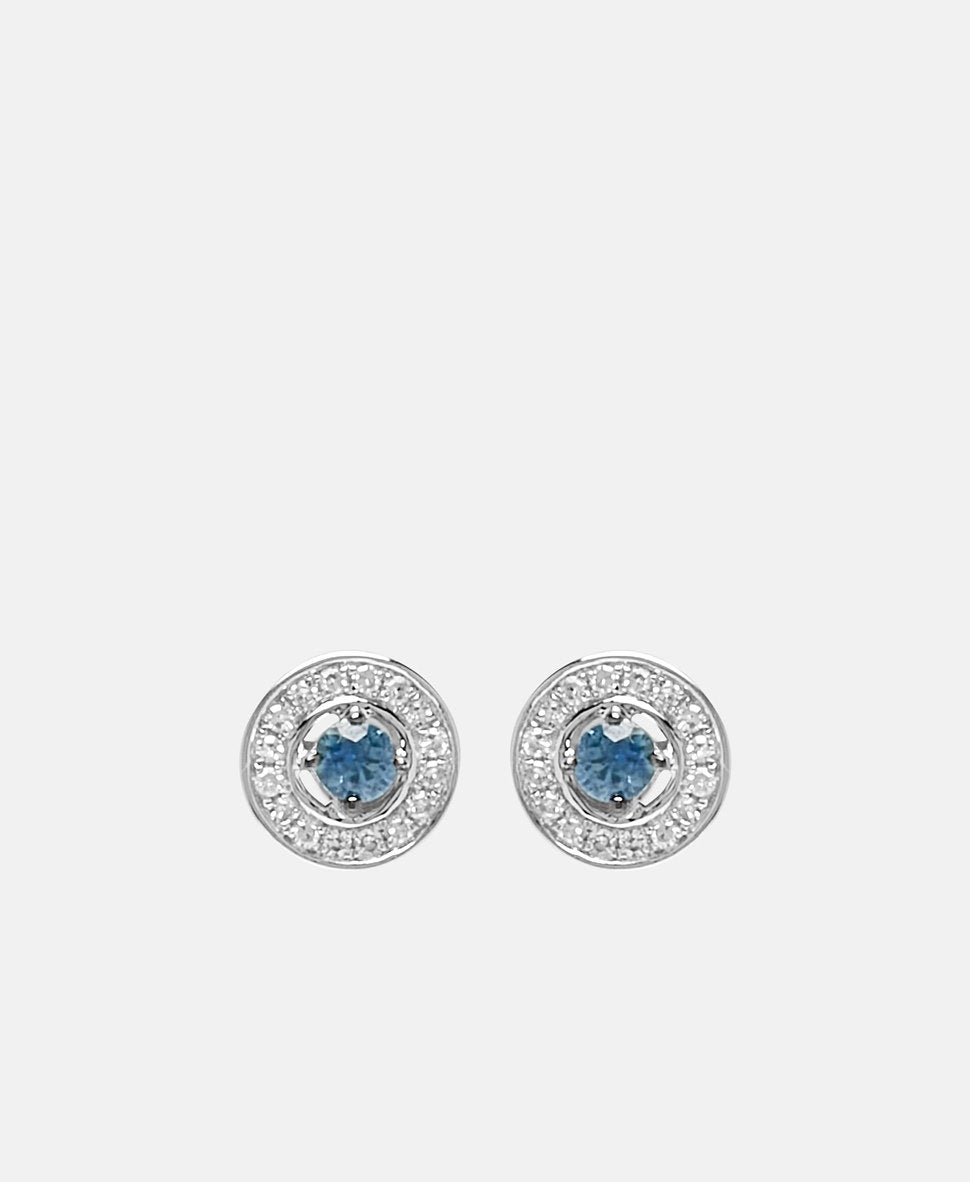 Atelier du Diamant diamantové puzetové náušnice Bílé zlato 2