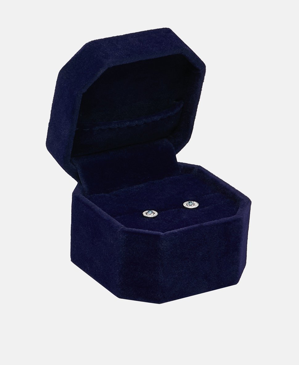 Atelier du Diamant diamantové puzetové náušnice Bílé zlato 3