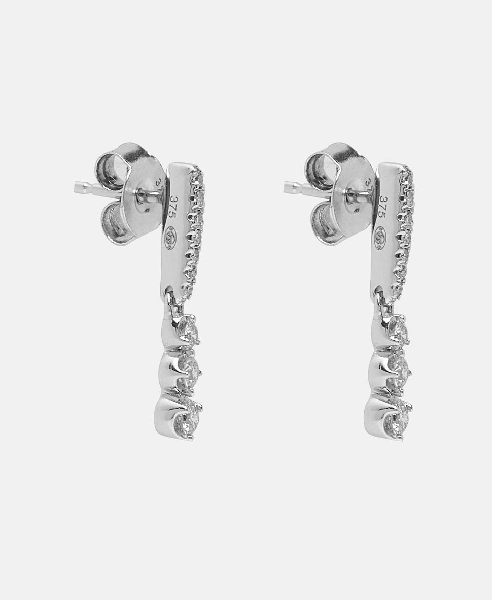 Atelier du Diamant diamantové náušnice Bílé zlato 1