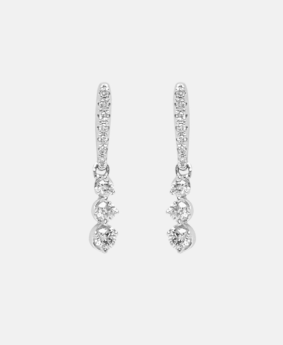 Atelier du Diamant diamantové náušnice Bílé zlato 2