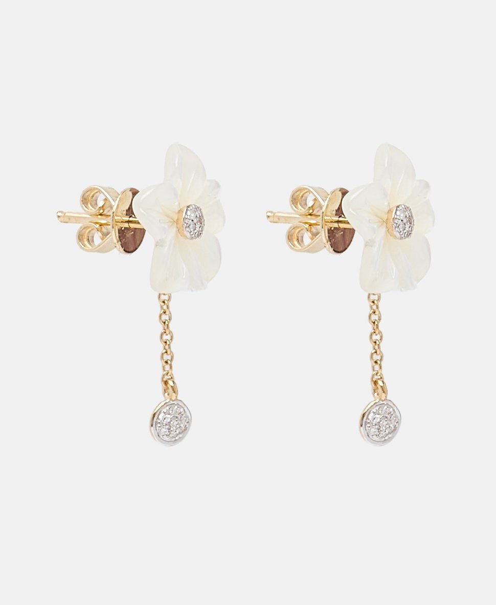 Muse Jewels diamantové náušnice Zlatá 1